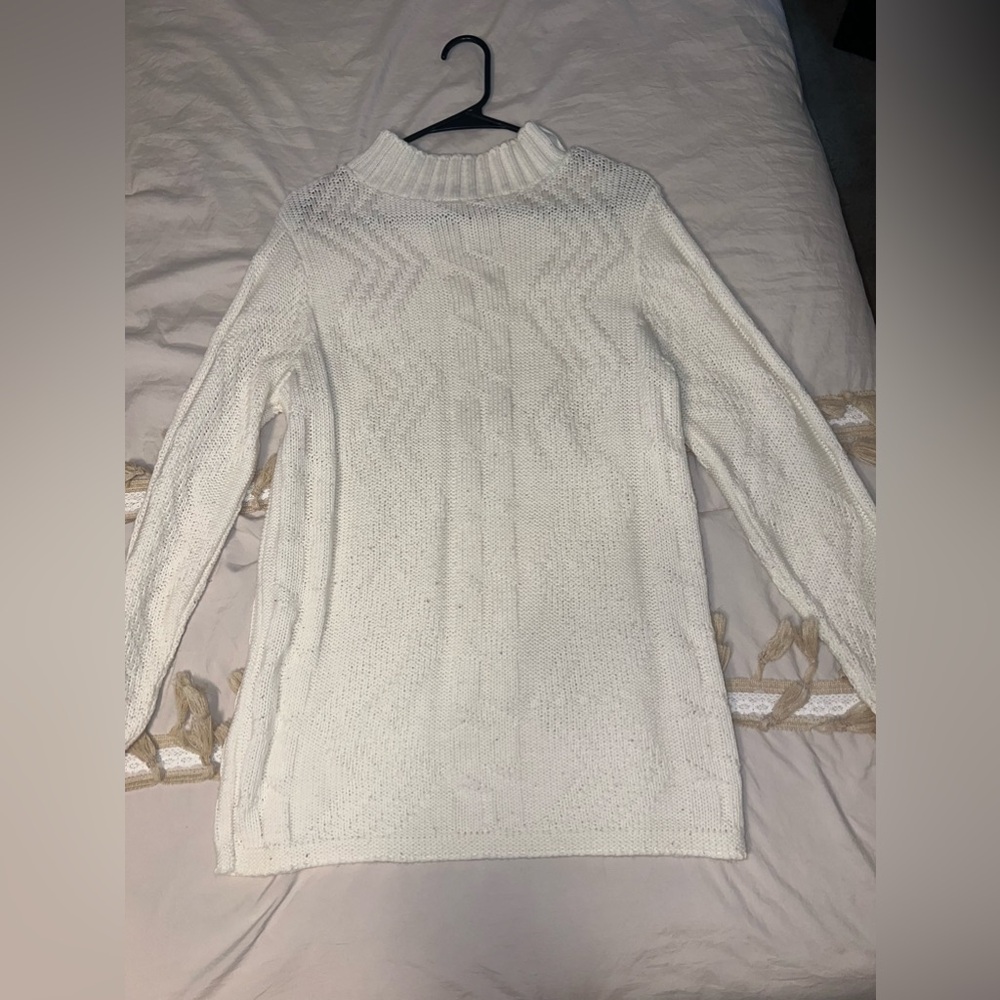 Thick White Sweater
